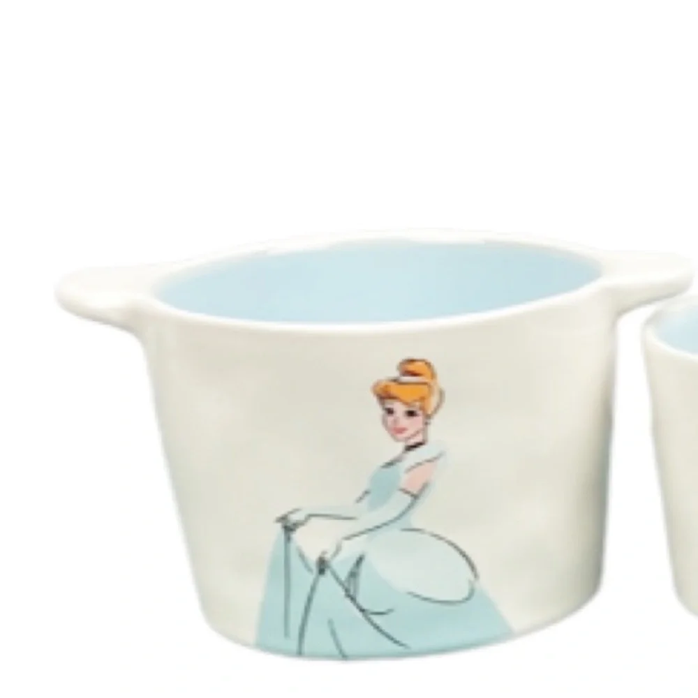 NEW VHTF Rae Dunn/Disney CINDERELLA Measuring Cup Set/4